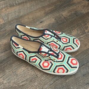 Keds Kate Spade New York Women's US 6 Zig Zag Geometric Striped Sneakers CUTE!‎